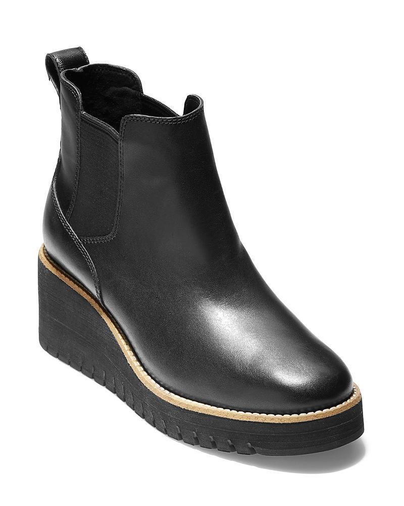 Cole Haan Zerogrand City Wedge Boot Waterproof (Waterproof Leather) Women's Shoes Product Image