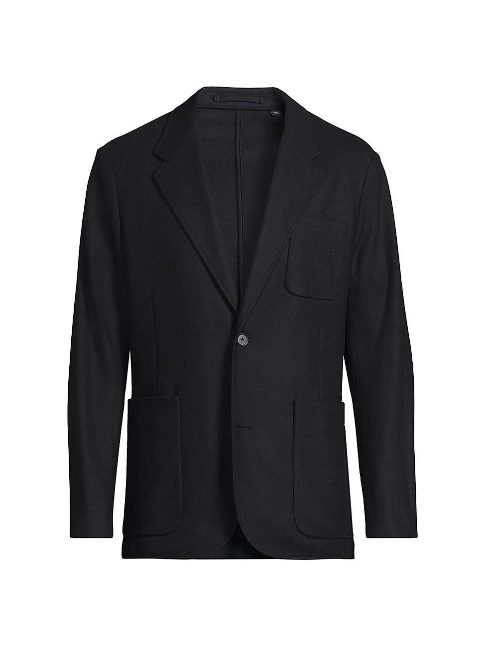 Mens Wool Single-Breasted Blazer Product Image