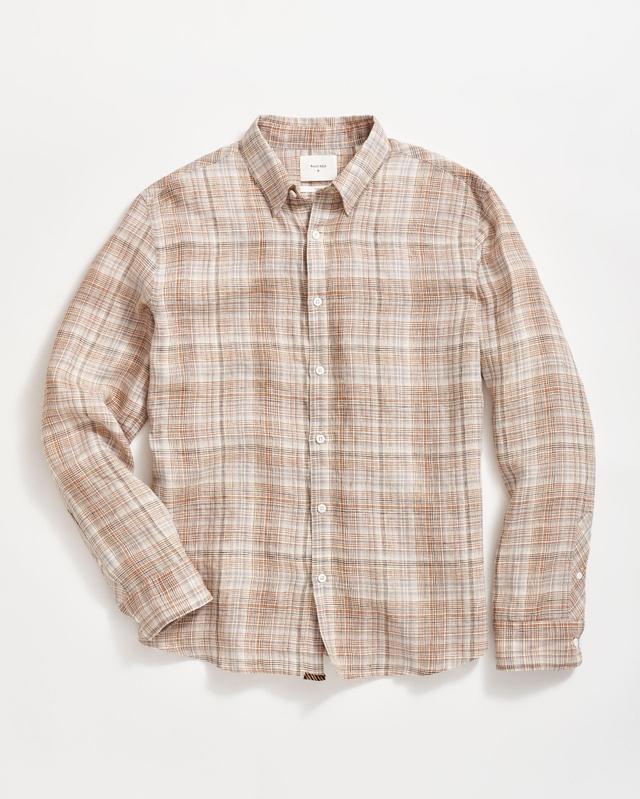 LINEN LINE PLAID WILSON SHIRT Product Image