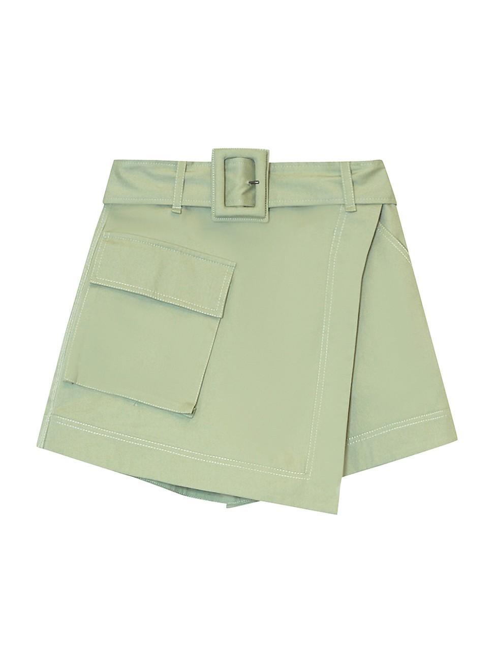 Womens Lizette Belted Utilitarian Miniskort Product Image