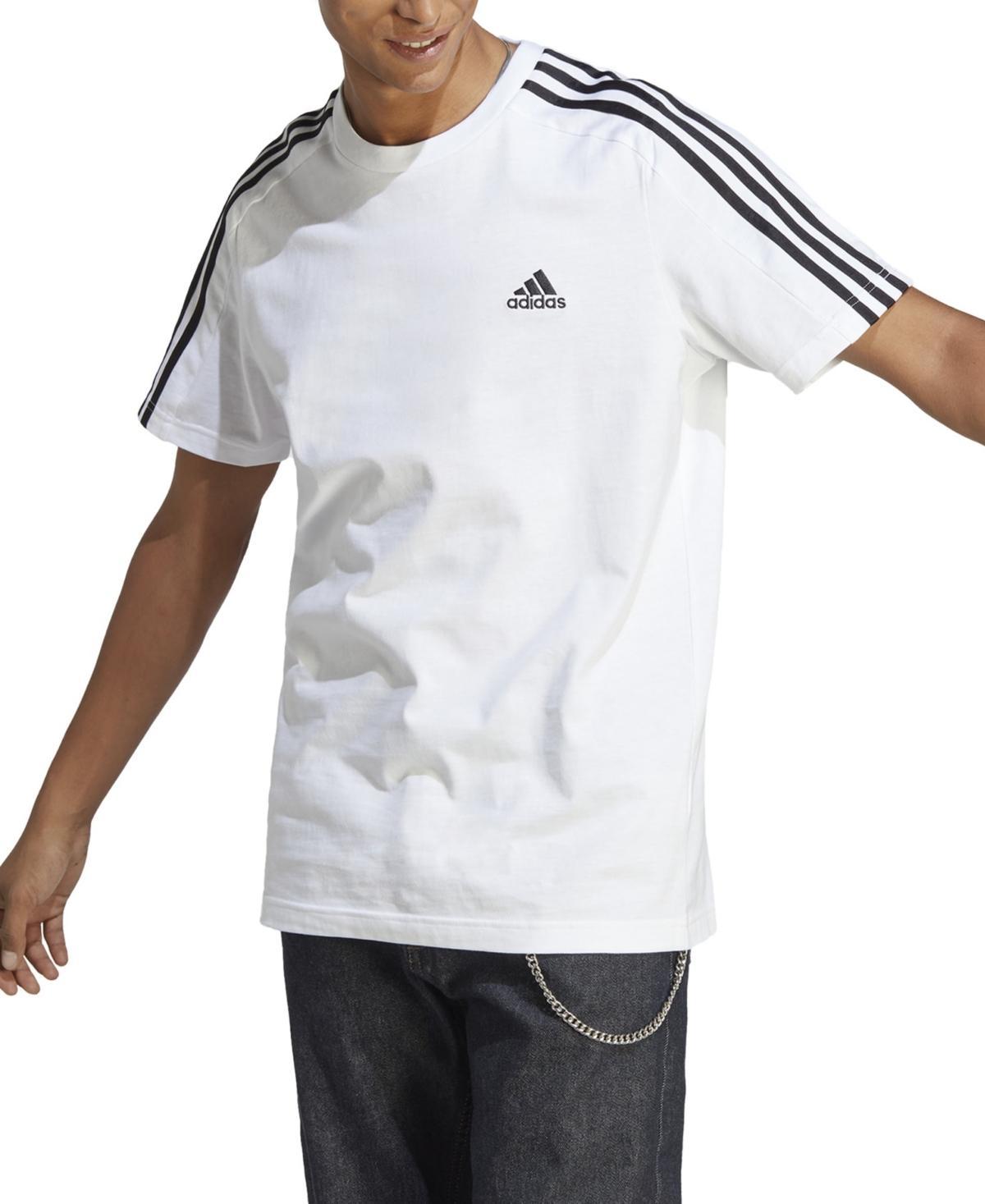 adidas Mens Essentials 3-Stripes Regular-Fit Logo Graphic T-Shirt, Regular & Big & Tall Product Image