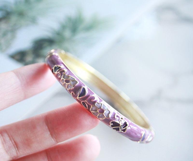 Metal Floral Bangle Product Image