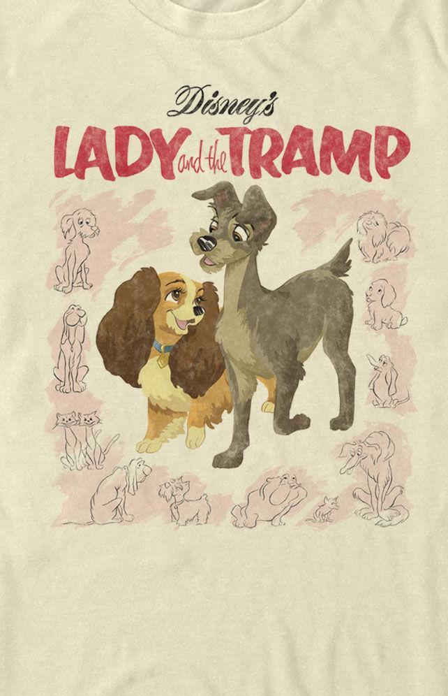 Women's Vintage Lady And The Tramp T-Shirt Product Image