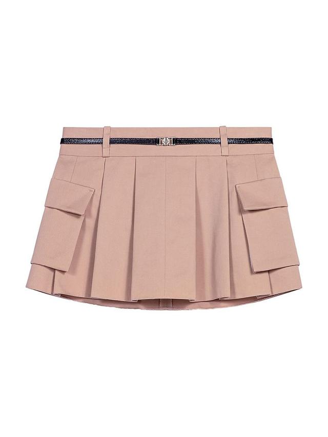 Womens Short Pleated Skirt Product Image