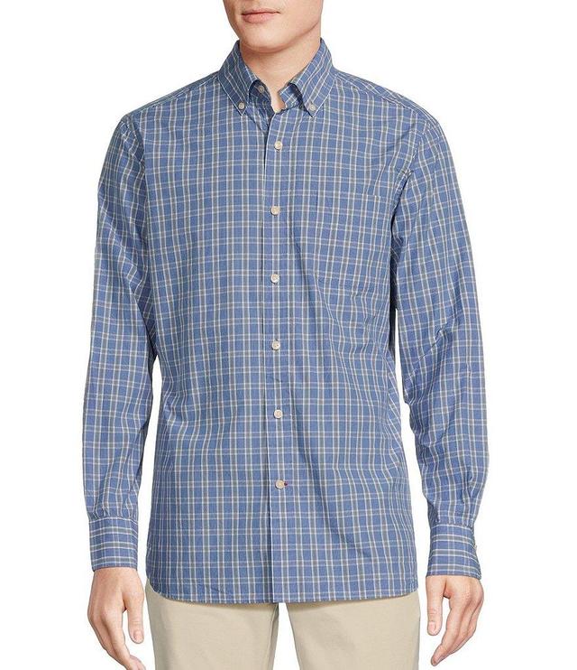 Cremieux Blue Label Classic Fit Capri Washed Plaid Poplin Long Sleeve Woven Shirt Product Image