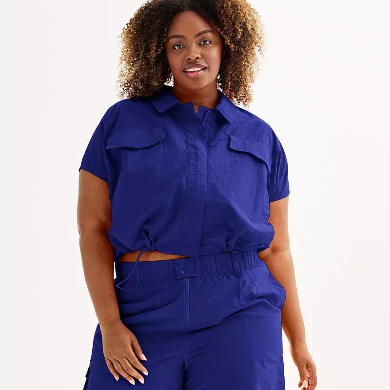 Plus Size Tek Gear Cargo Shirt, Womens Product Image