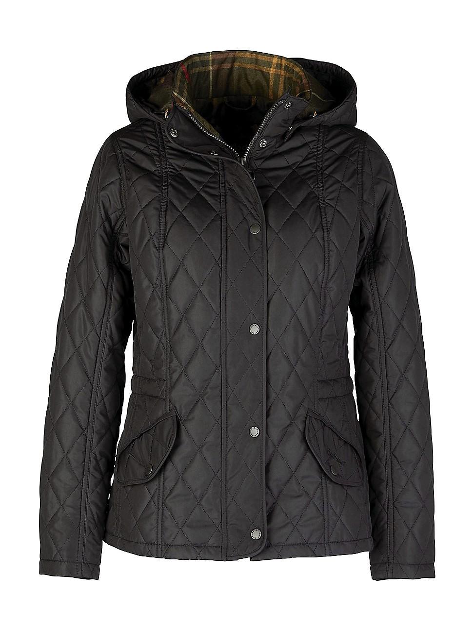 Womens Millfire Quilted Hooded Jacket Product Image