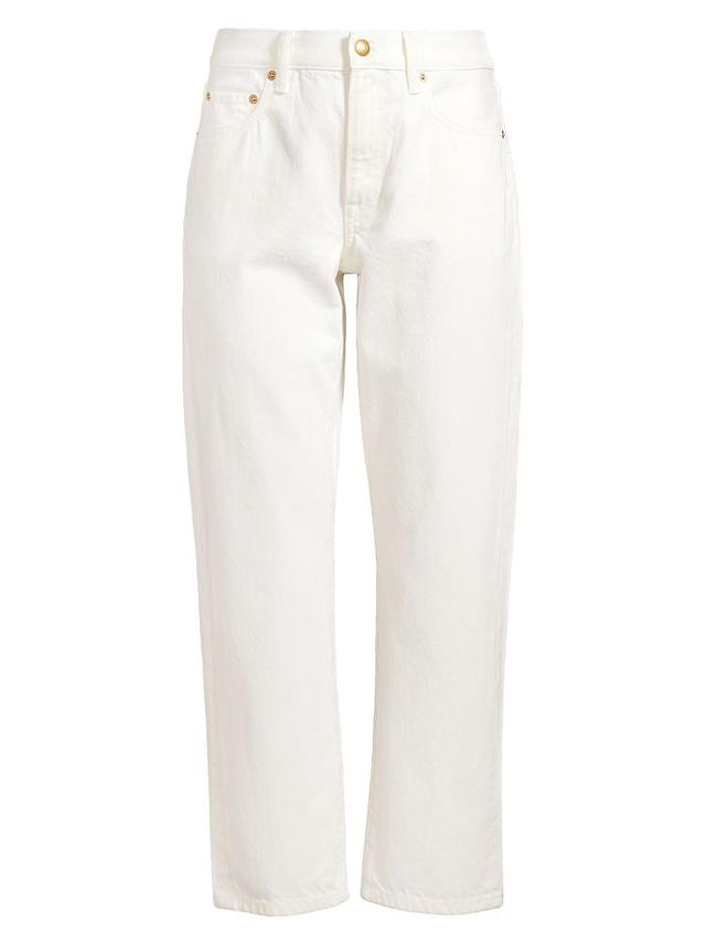 Womens Mid-Rise Cropped Jeans Product Image