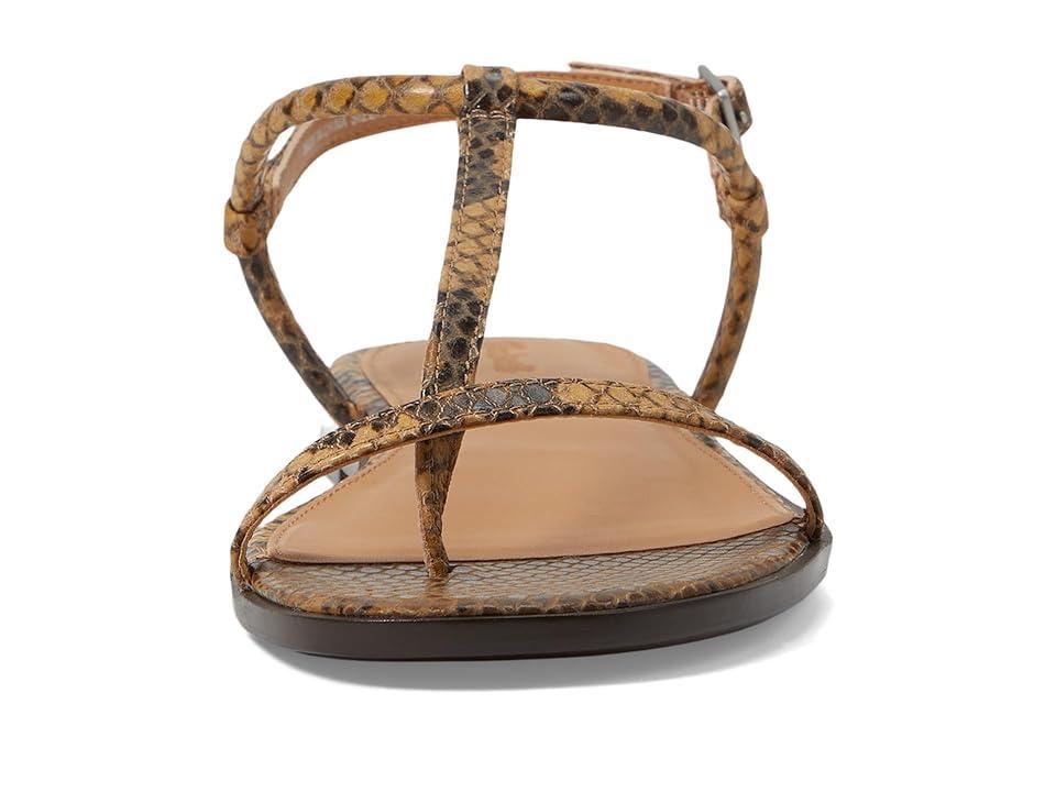 Madewell Therese Tstrap Thong Sandal - Snake (Sepia Multicolor) Women's Sandals Product Image