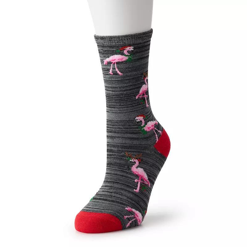 Womens Shine Santa Surfboard Crew Socks Product Image