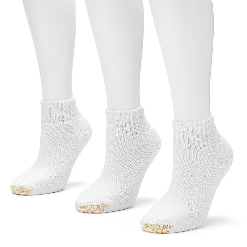 Womens GOLDTOE 3-pack Ultra Tec Quarter Socks Product Image