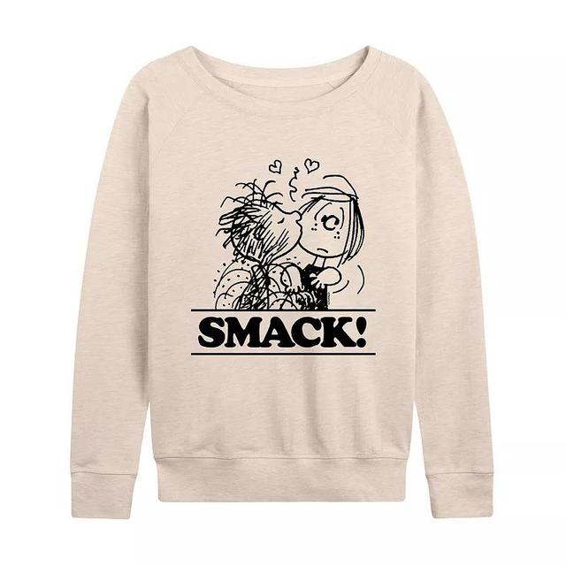 Womens Peanuts Pigpen & Patty Smack Lightweight French Terry Sweatshirt Product Image