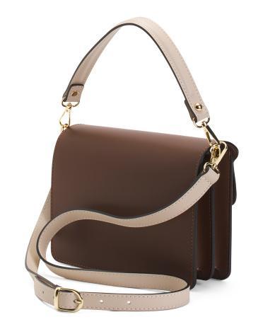 Leather Structured Crossbody for Women Product Image