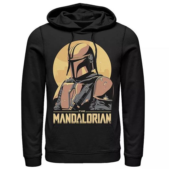 Mens Star Wars The Mandalorian Abstract Portrait Hoodie Product Image