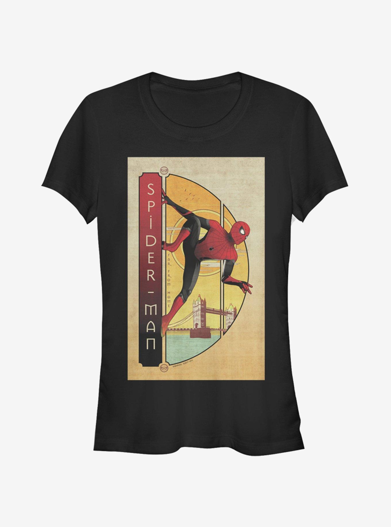 Marvel Spider-Man Spider-Man Bridge Girls T-Shirt Product Image