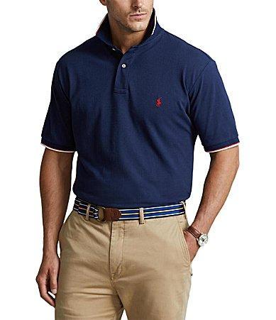 Polo Ralph Lauren Big  Tall Tipped Mesh Short Sleeve Polo Shirt Product Image