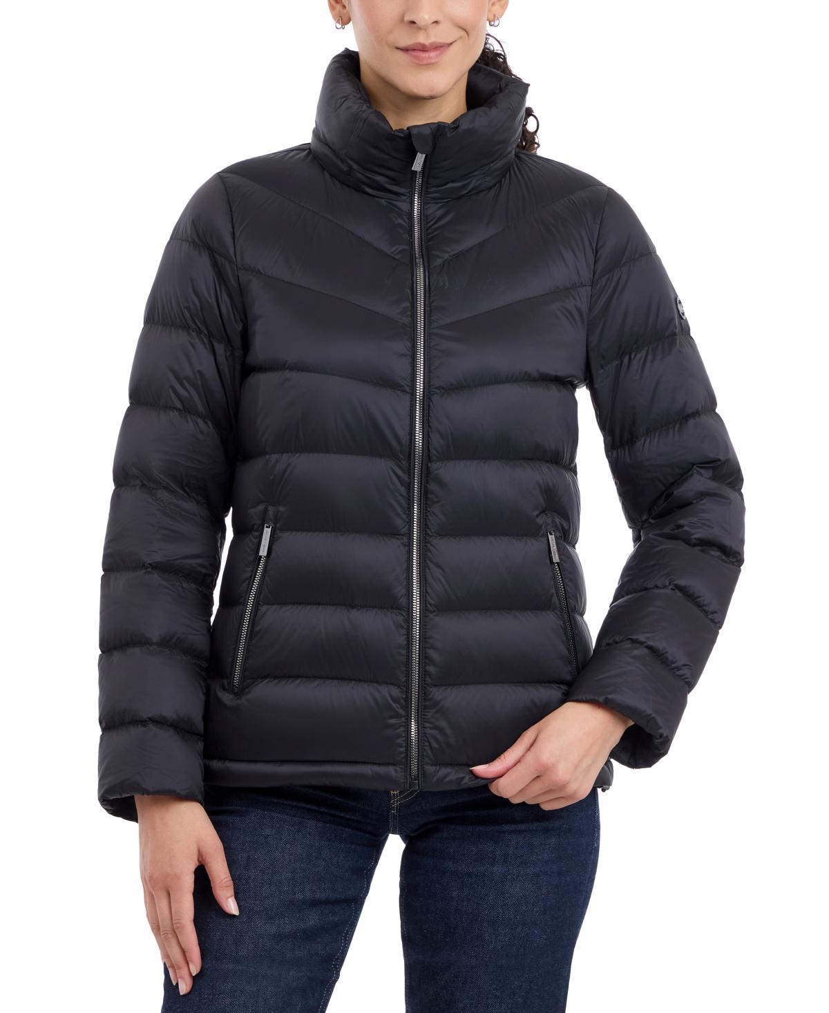 Michael Michael Kors Womens Hooded Shine Packable Down Puffer Coat, Created for Macys Product Image