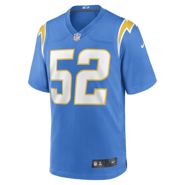 Mens Nike Khalil Mack Powder Blue Los Angeles Chargers Game Jersey - Powder Blue Product Image