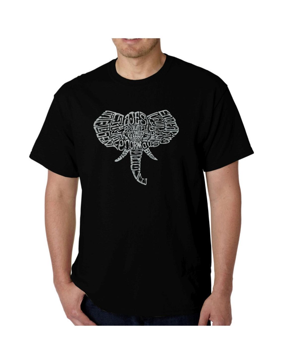 La Pop Art Mens Word Art T-Shirt - Elephant Tusks Product Image