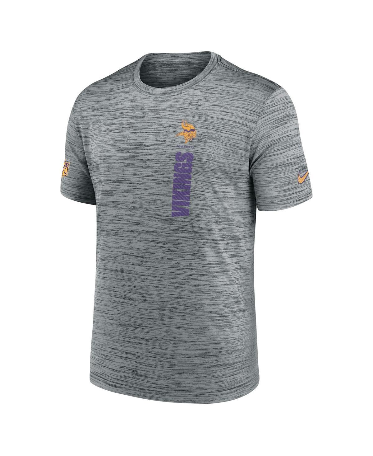 NIKE Men's Gray Minnesota Vikings 2024 Sideline Velocity Performance T-shirt Product Image