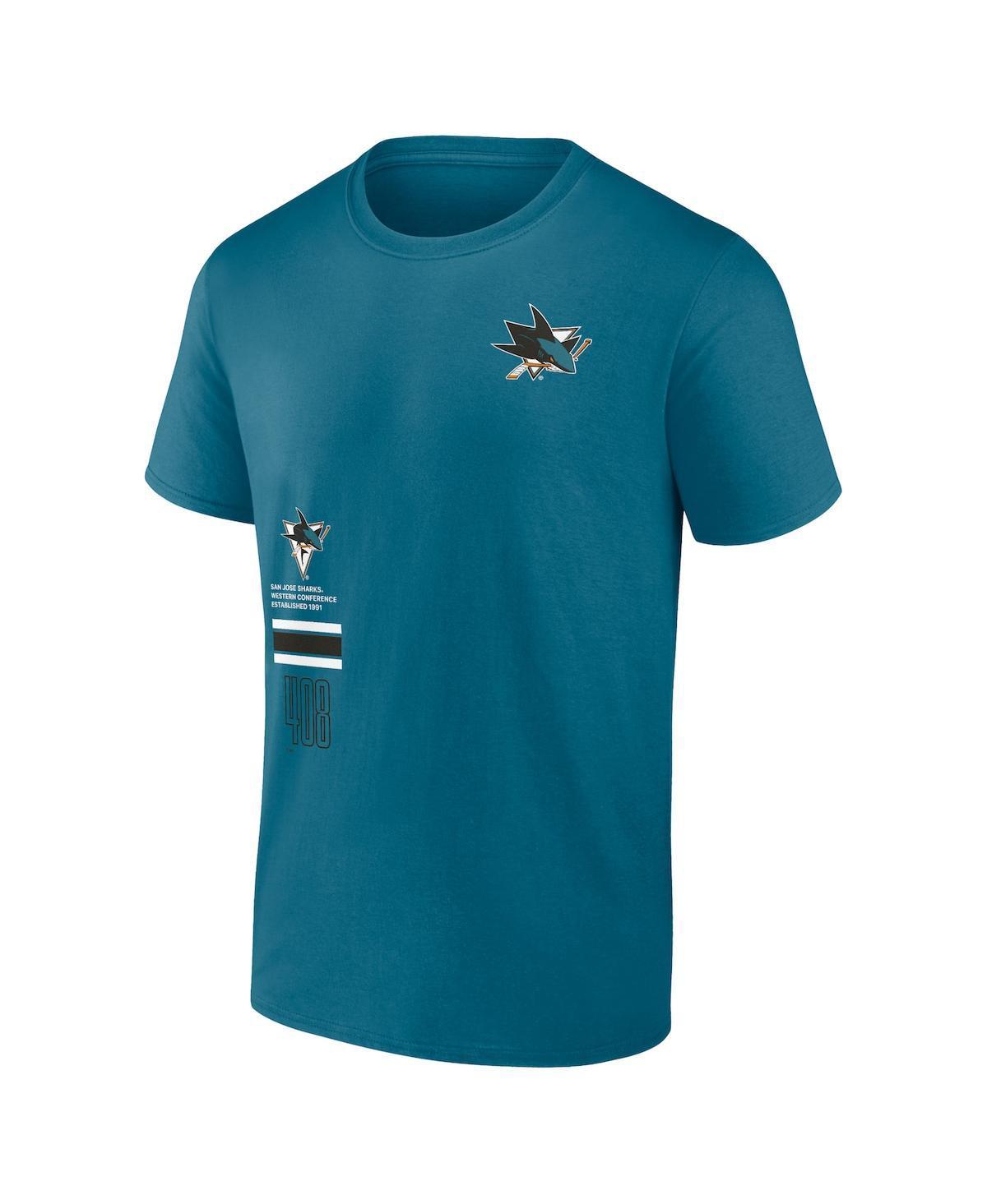 Mens Fanatics Branded Teal San Jose Sharks Represent T-Shirt Product Image