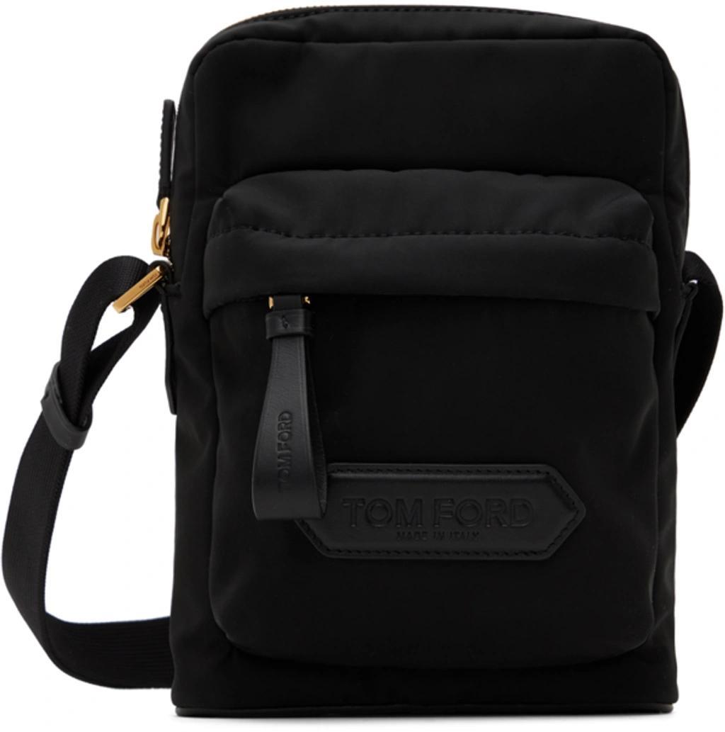 Black Zip Messenger Bag Product Image