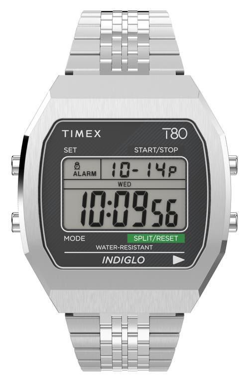 Timex T80 Digital Chronograph Bracelet Watch, 36.5mm Product Image