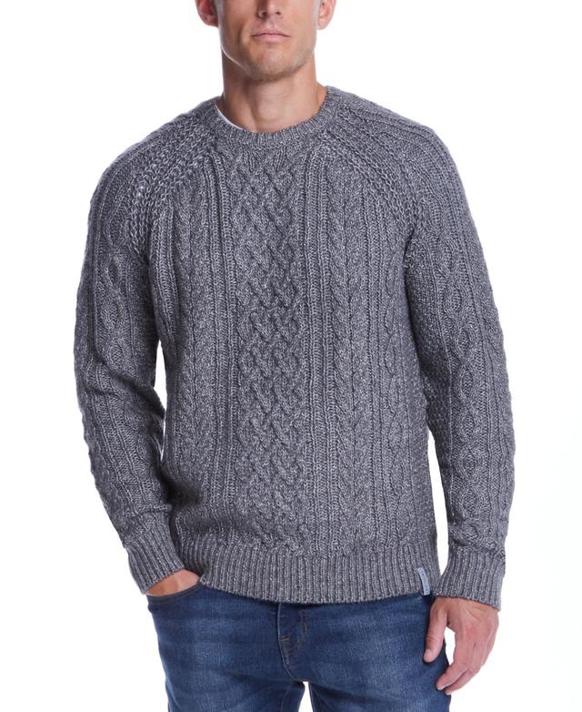 Weatherproof Vintage Mens Chunky Cable Crewneck Sweater Product Image