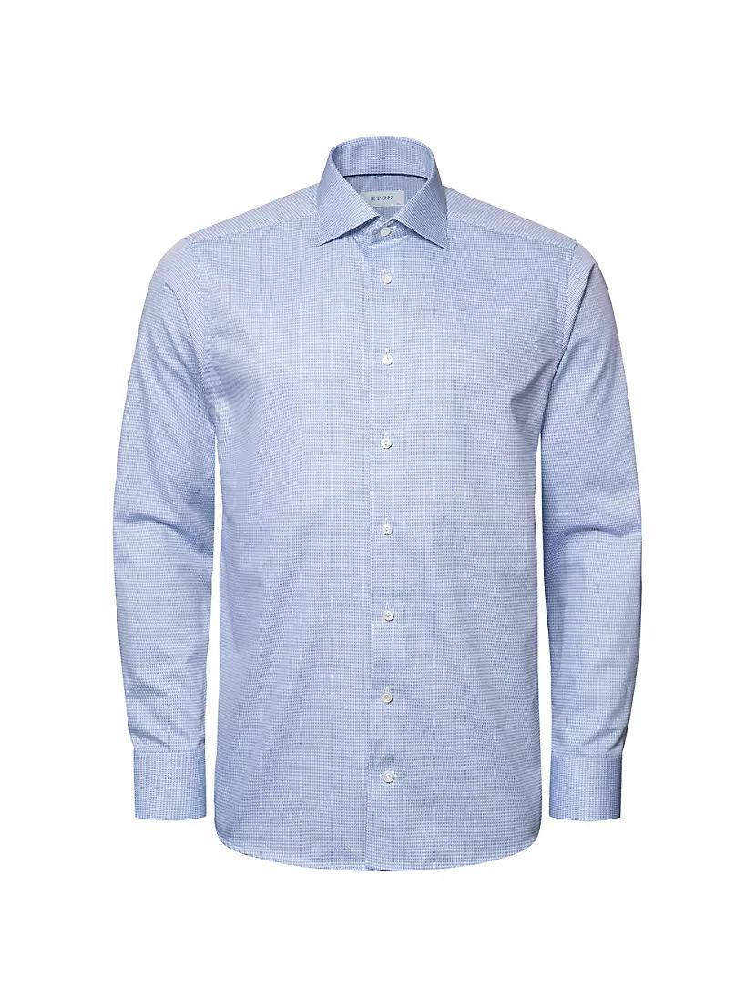 Contemporary-Fit Geometric Pique Shirt Product Image