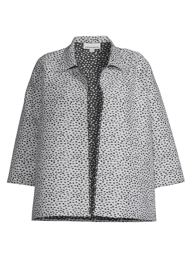 Womens Dotted Jacquard Easy Jacket Product Image