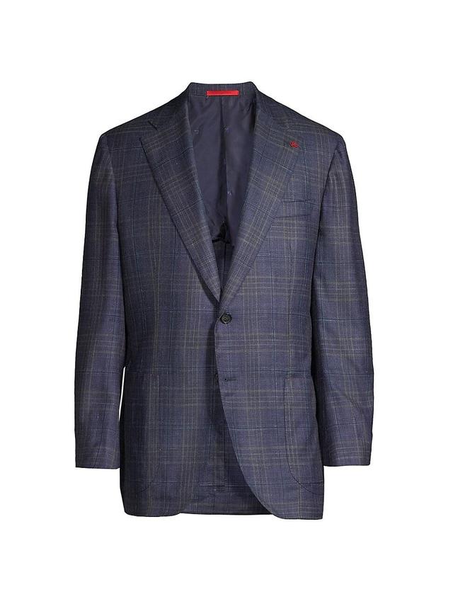 Mens Marechiaro Plaid Wool-Blend Two-Button Sport Coat Product Image