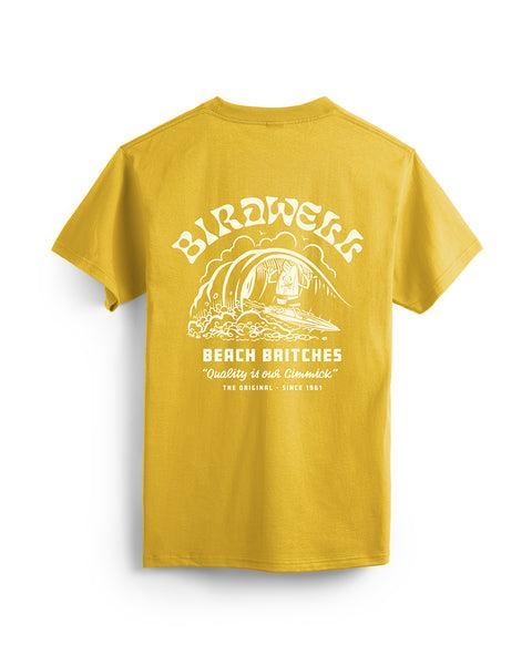 Surfin' Birdie T-Shirt - Gold/White Product Image