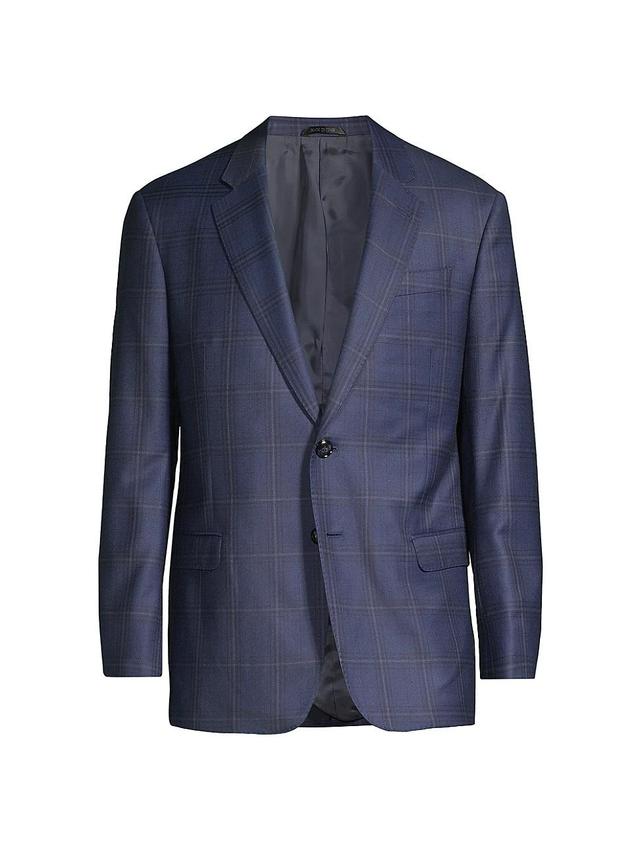 Mens Grounded Plaid Wool-Cashmere Sport Coat Product Image