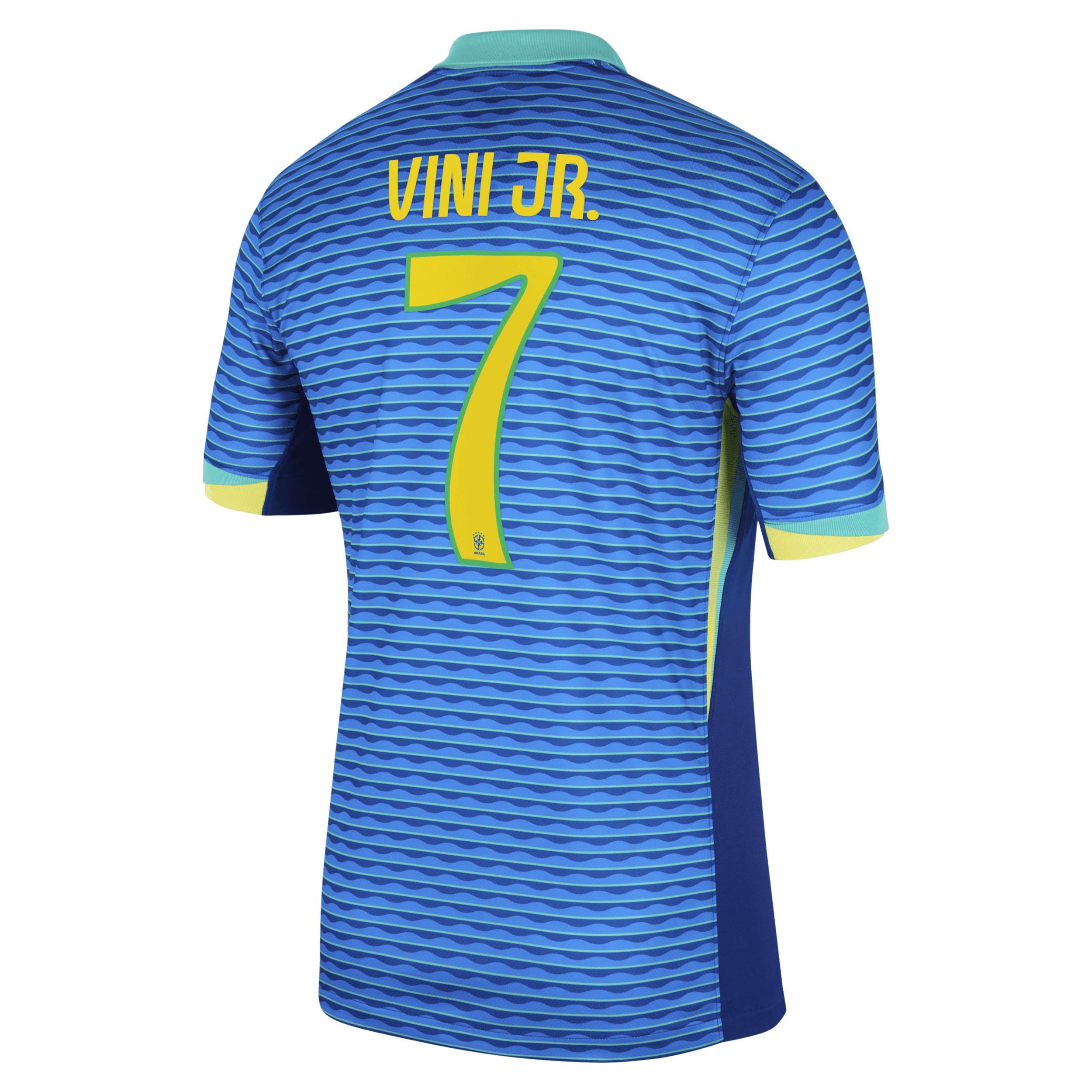 Vini Jr. Brazil National Team 2024 Stadium Away Nike Mens Dri-FIT Soccer Jersey Product Image