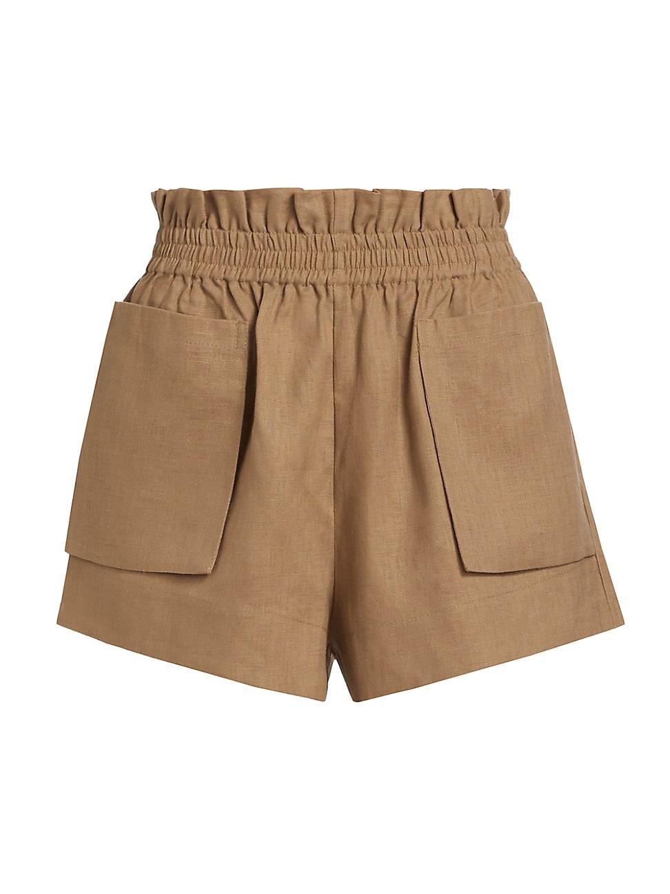 Womens Mira Elasticized Linen Shorts Product Image