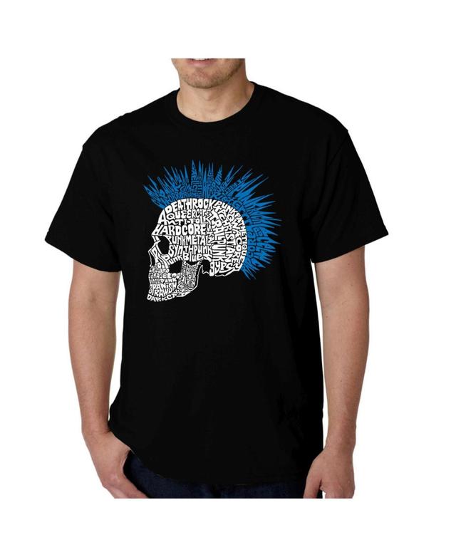 La Pop Art Mens Word Art - Punk Mohawk T-Shirt Product Image