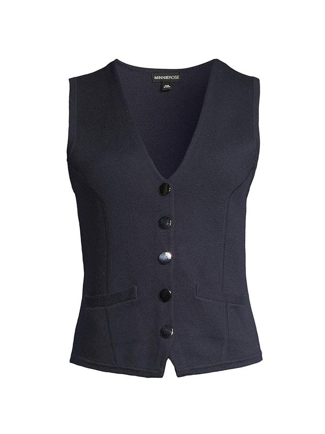 Womens Cotton-Blend Vest Product Image