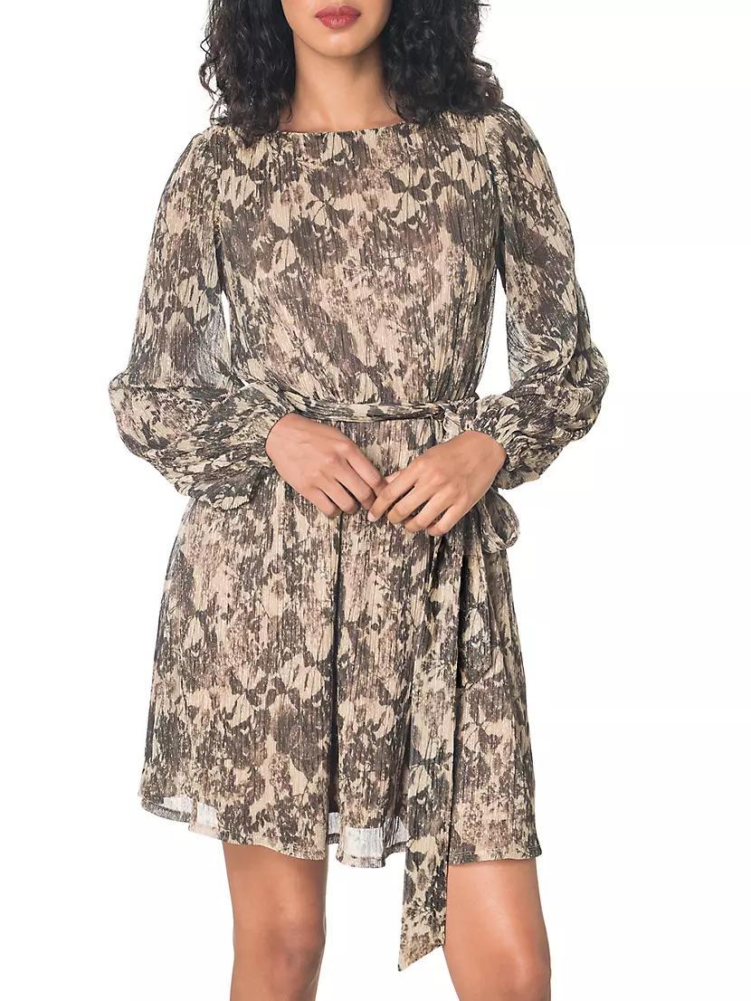 Kirsi Floral Self-Tie Minidress Product Image