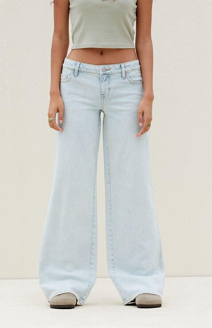 Women's Stretch Low Rise Baggy Jeans - Product Image