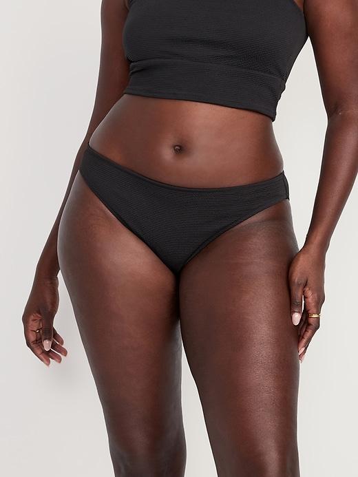 Low-Rise Classic Pucker Bikini Swim Bottoms Product Image