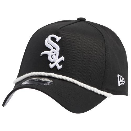 New Era Mens Chicago White Sox New Era White Sox A Frame Adjustable Cap - Mens Black/White Product Image