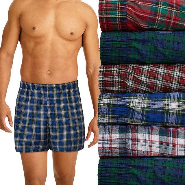 Mens Hanes Classics 5-pack + 1 Bonus Tagless Boxers Multicolor Product Image