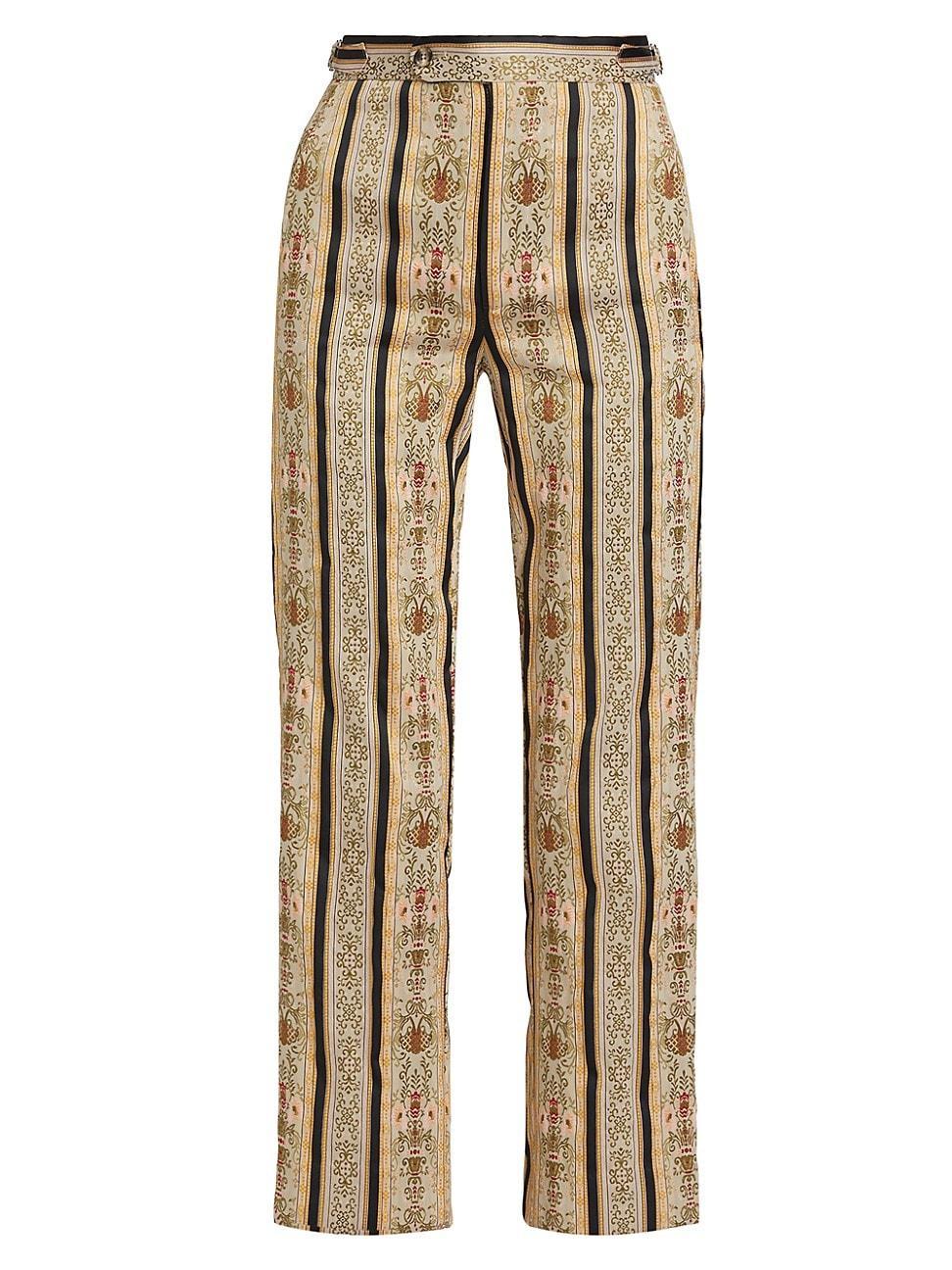 Womens Floret Brocade Trousers Product Image