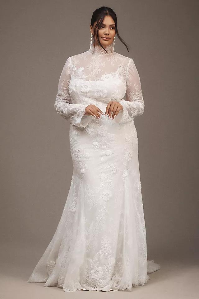 Willowby by Watters Serene Long-Sleeve Lace Wedding Gown Product Image