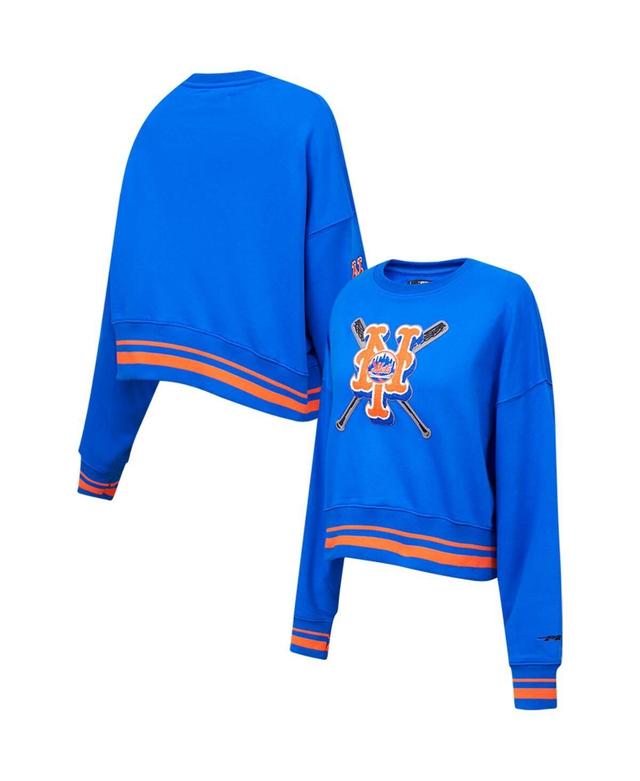 Womens Pro Standard Royal New York Mets Mash Up Pullover Sweatshirt Product Image