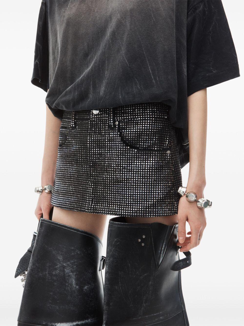 crystal-embellished mini skirt Product Image