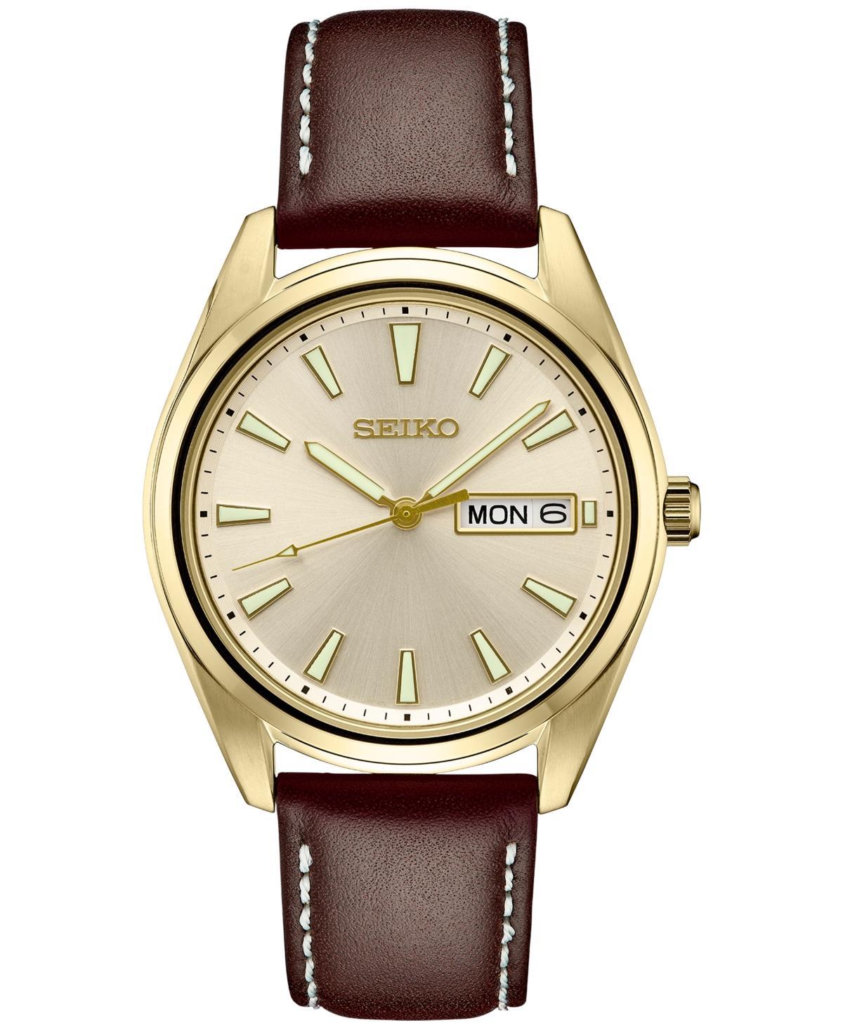 Seiko Mens Essential Champagne Dial Watch - SUR450 Brown Product Image