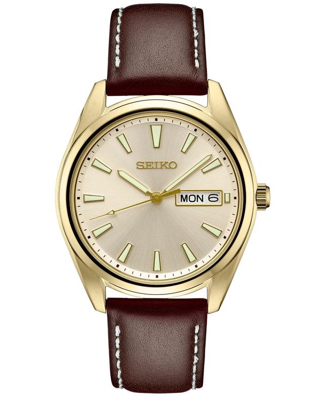 Seiko Mens Essential Champagne Dial Watch - SUR450 Brown Product Image