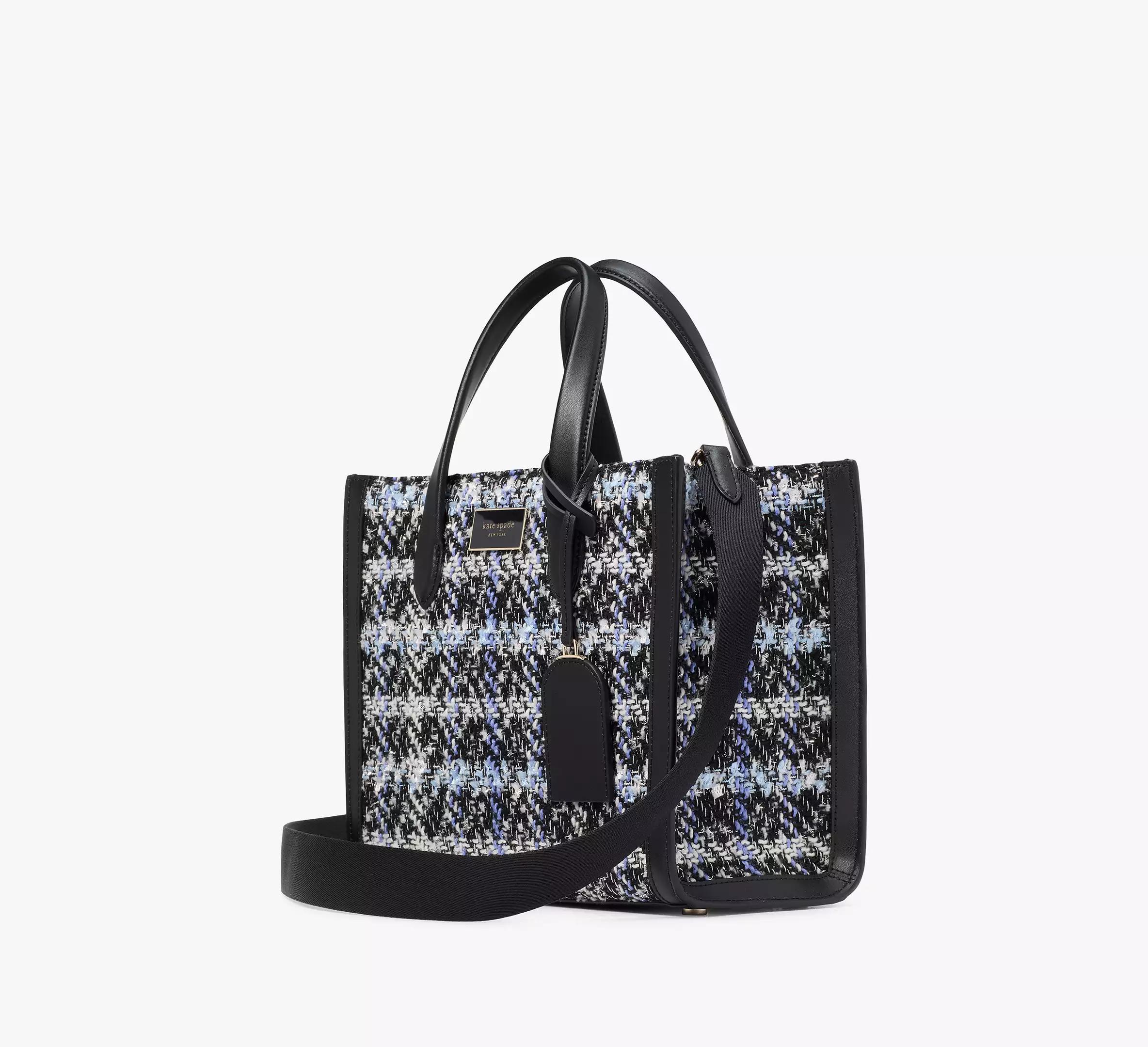 Manhattan Plaid Tweed Small Tote Product Image