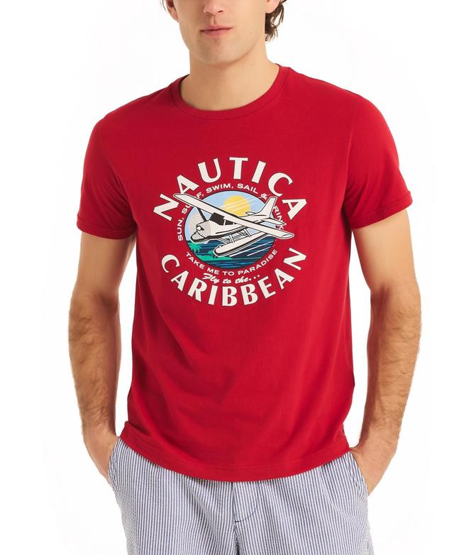 Nautica Mens Classic-Fit Caribbean Graphic T-Shirt Product Image